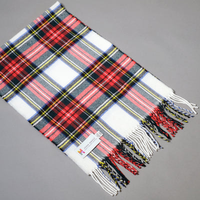 Pure merino wool scarf in Dress Stewart Tartan