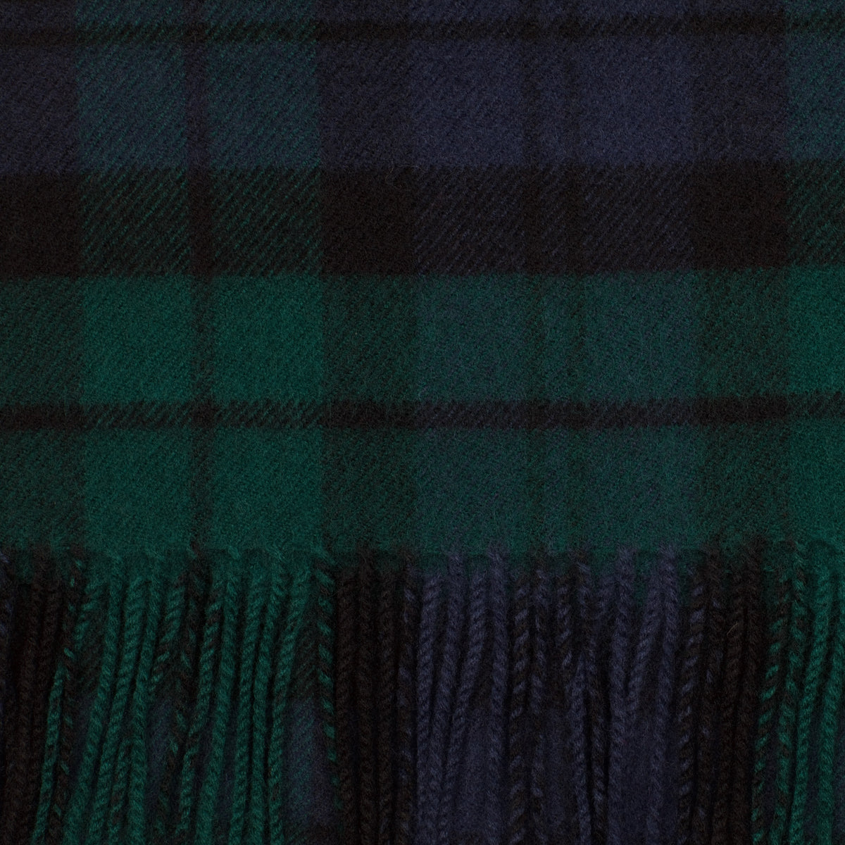 Medium Black Watch Tartan Lambswool Scarf