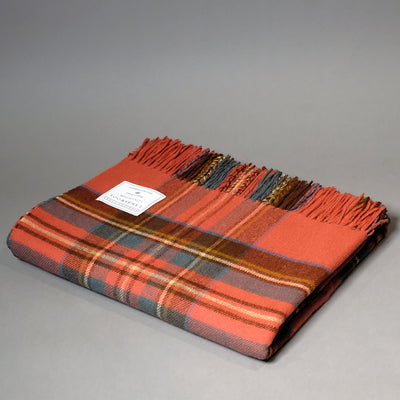 Merino Wool Antique Royal Stewart Tartan Blanket