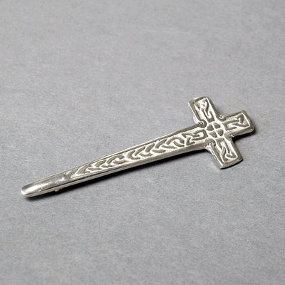 Celtic Cross Scottish Pewter Kilt Pin