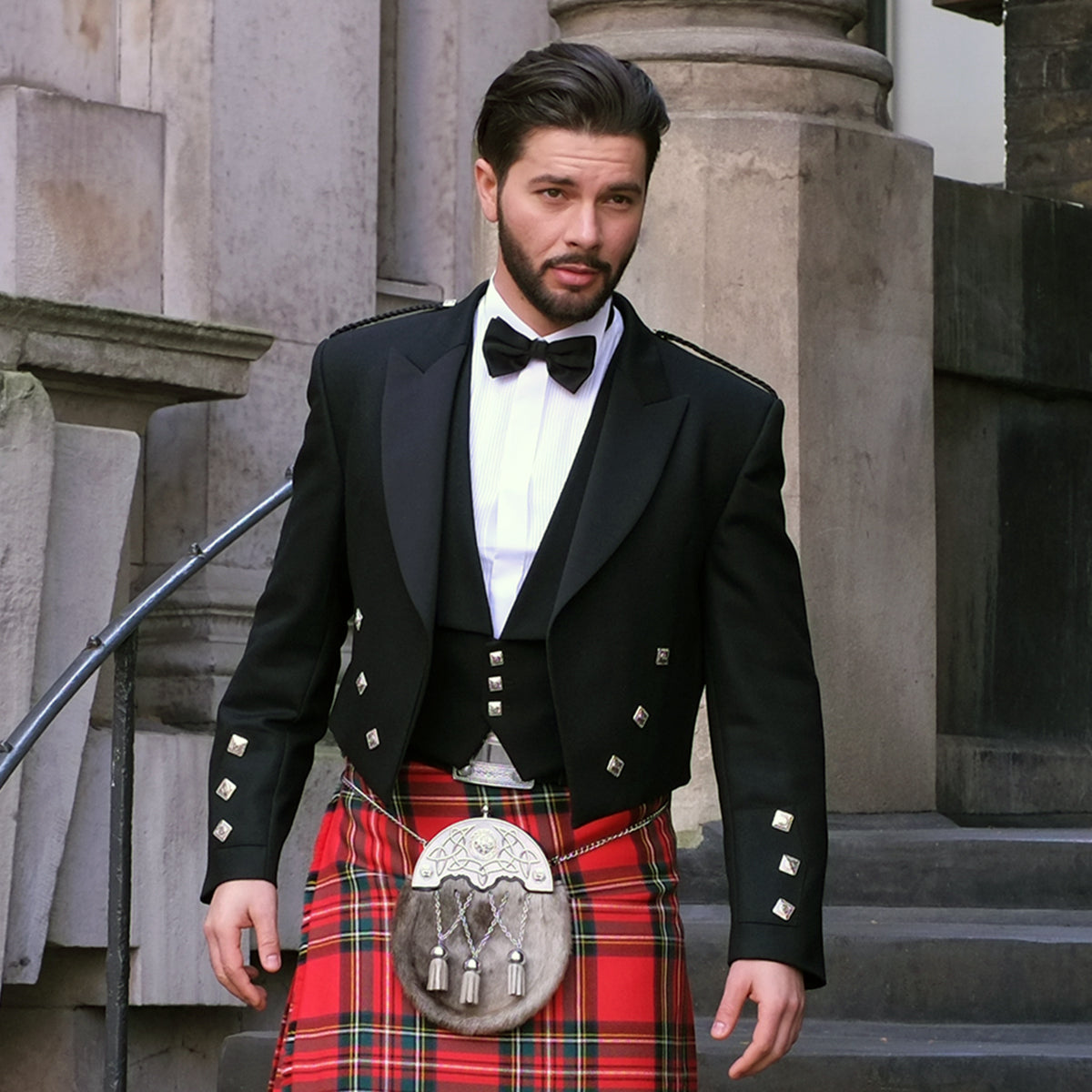 Prince Charlie Jacket with button waistcoat - Main Image