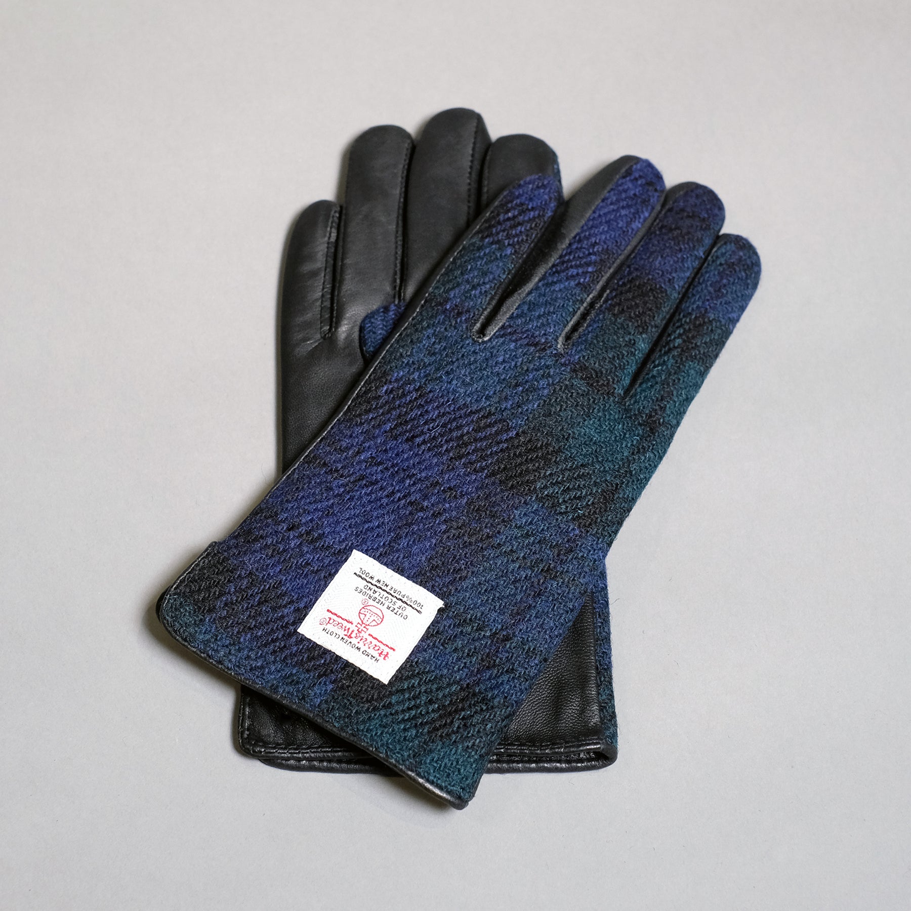 handschuhe harris tweed Womens Harris Tweed and Leather Gloves