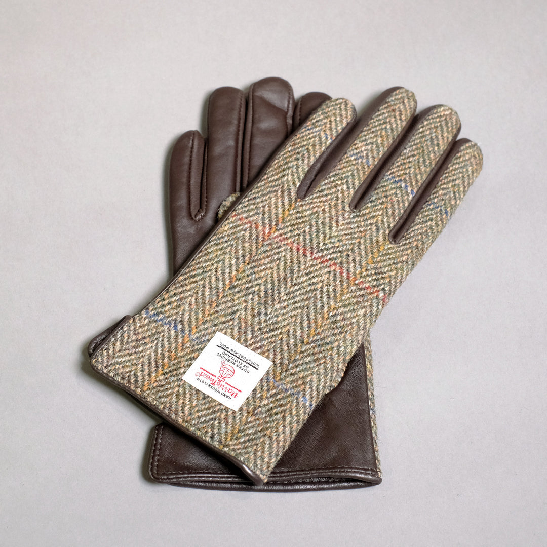 tweed handschuhe Womens Harris Tweed and Leather Gloves