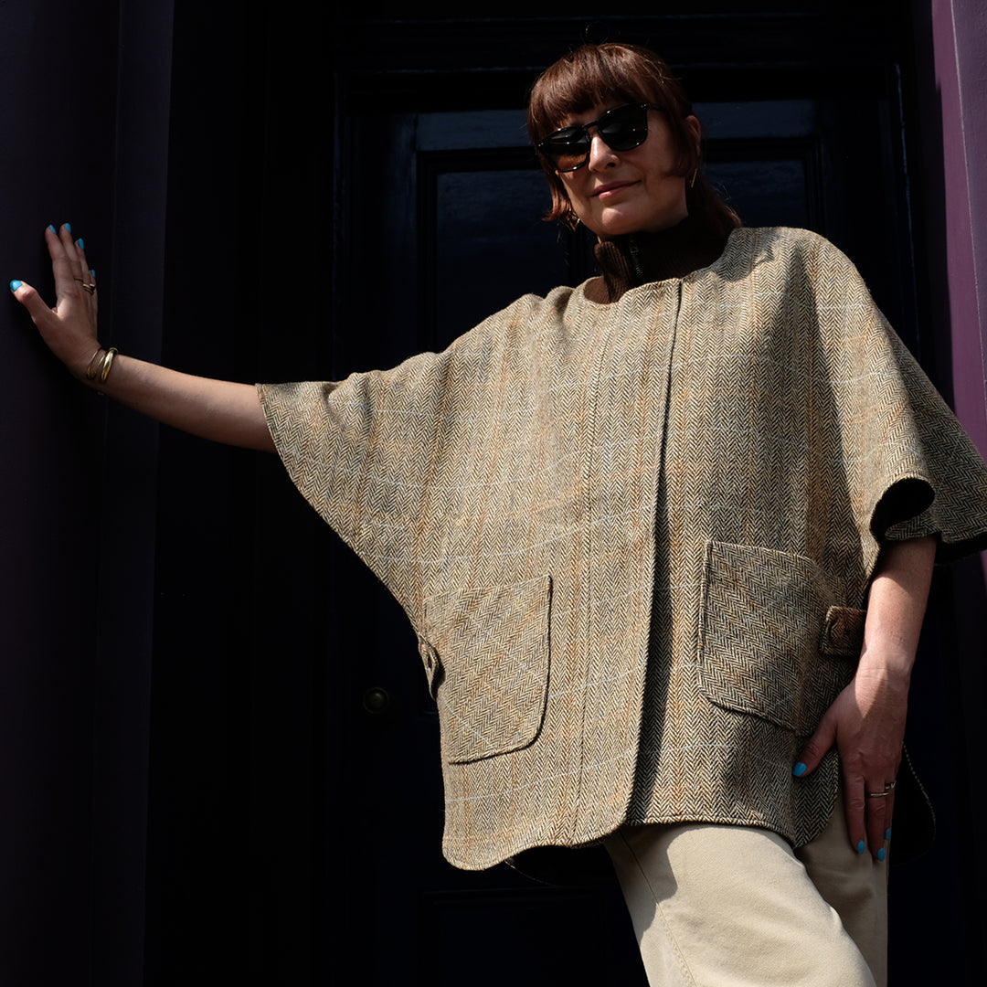 Harris_Tweed_Zip_Cape_Beige_4_