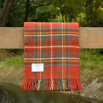 Pure Wool Throw in Antique Royal Stewart Tartan