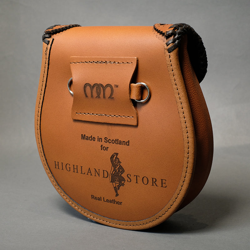 Artisan Classic Brogue Sporran in Tan Leather – Highland Store