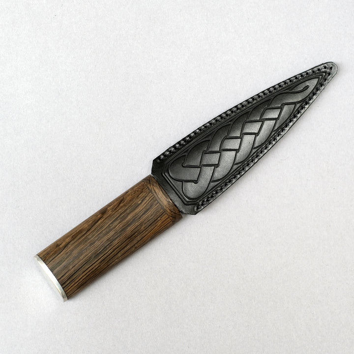 Sgian Dubh with Bog Oak Arisaig Handle Made in Scotland