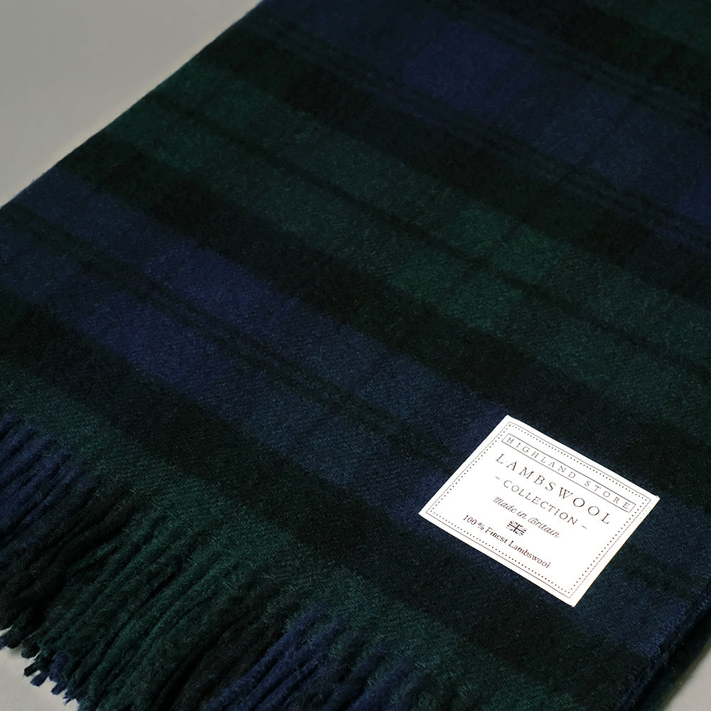 Black watch tartan throw clearance