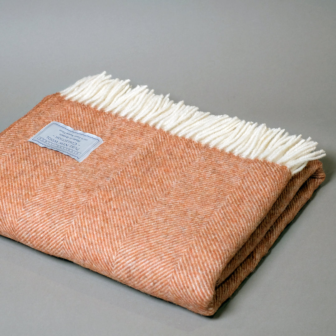 Herringbone blanket top