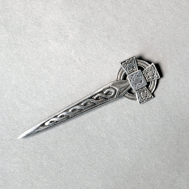 Celtic Cross Scottish Pewter Kilt Pin - Made In Scotland – Highland Store - Foto 3