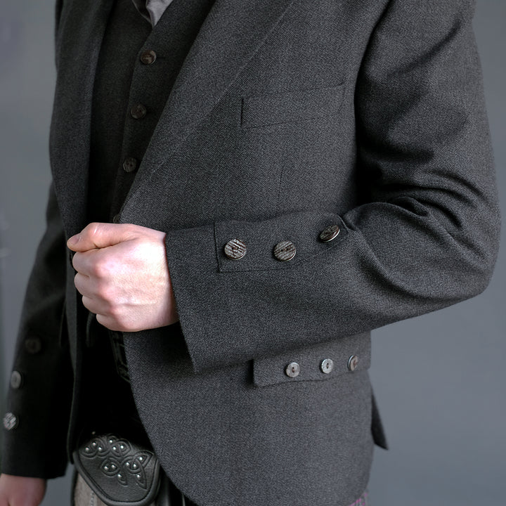 Grey Tweed Jacket with waistcoat – Highland Store