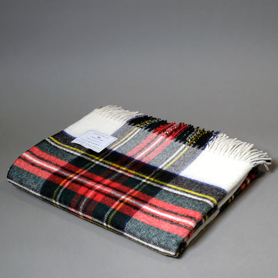 Merino Wool Dress Stewart Tartan Blanket