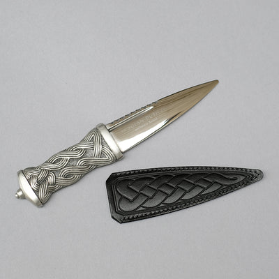 Dress Sgian Dubh with Pewter Celtic Design Handle