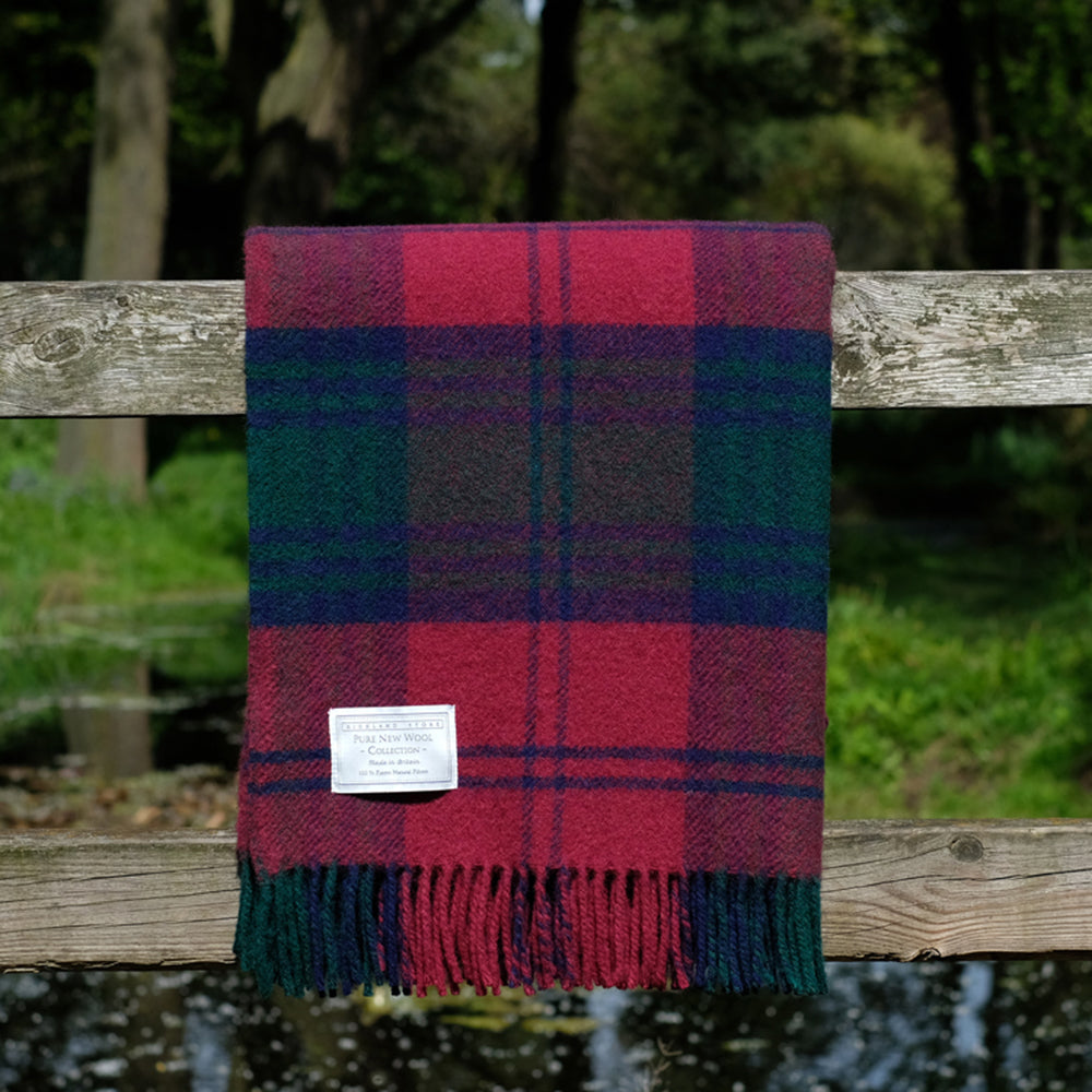 Lindsay tartan blanket sale