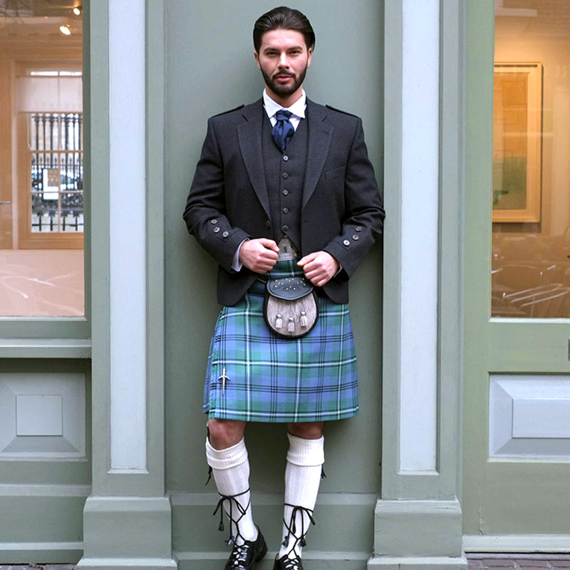 Men s 5 Yard Tartan Kilt Handmade in Braeriach Cloth Highland Store