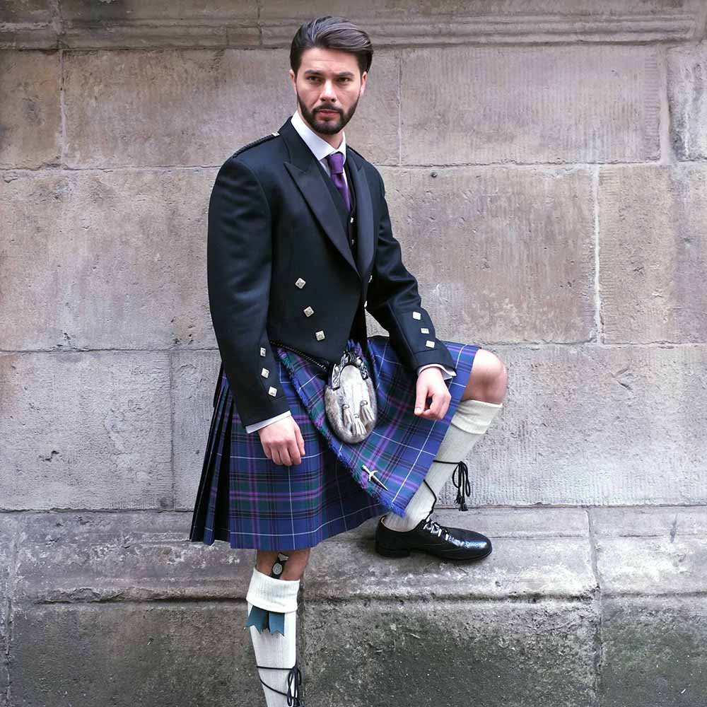 Men’s Made-To-Measure 5-Yard Tartan Kilt In 16oz Jura