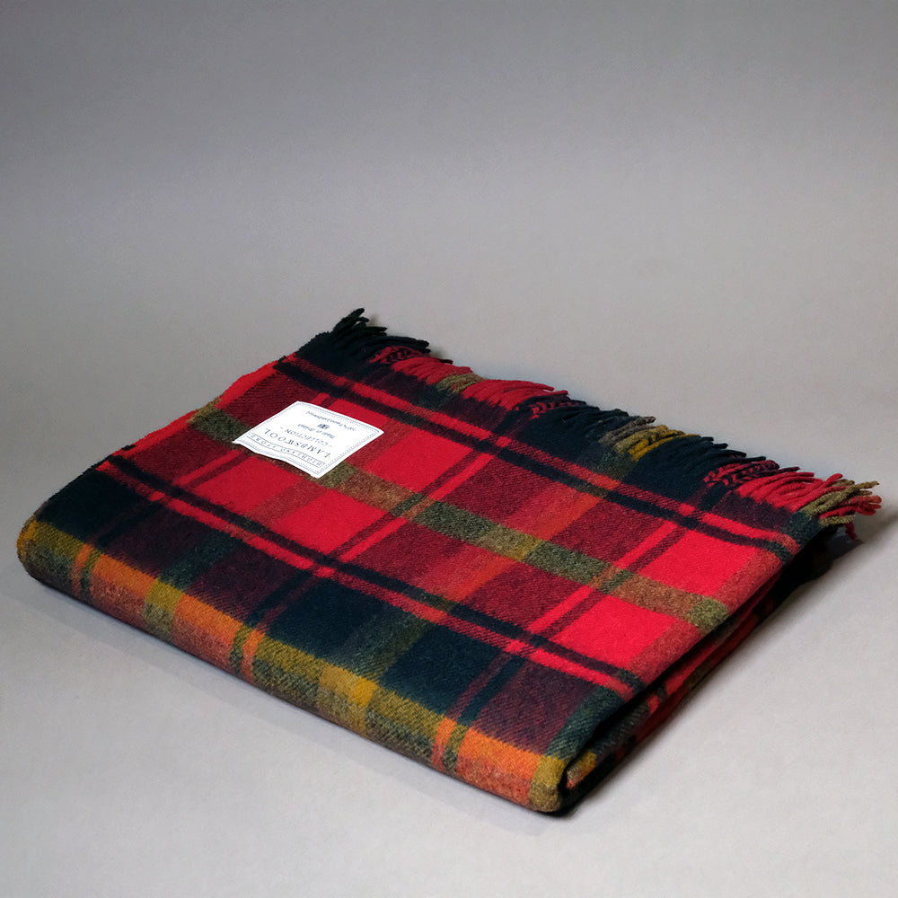 Merino Wool Blanket Maple Leaf Tartan 100 Lambswool Highland Store