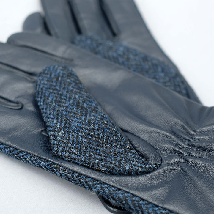 Mens Gloves - Dark Blue Leather