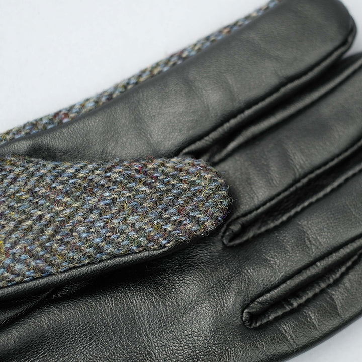 tweed handschuhe herren Mens Gloves - Black Leather