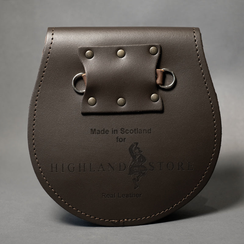 Plain Brown Leather Day Sporran
