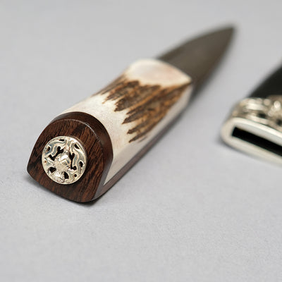 Sgian Dubh with Stag Horn & Sterling Silver