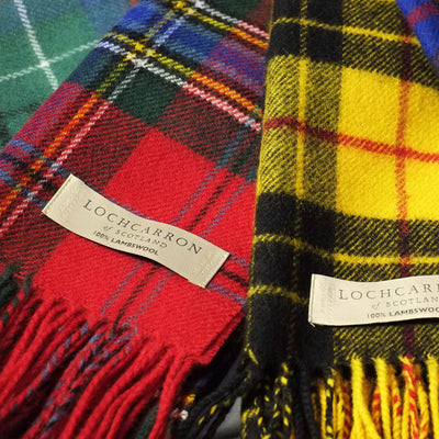 Scottish tartan scarf in pure wool